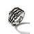 preiswerte Halloween-Zubehör-Gothic-Skelett-Handring für Herren – einzigartiges Legierungsdesign mit Totenkopfdetails, perfekt für Halloween, Kostümpartys und Gothic-Mode-Fans