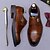 billige Klassiske Pensko-Herresko i svart ekte skinn med munkestropper – første lag med kuskinn med krokodilletekstur og brogue-detaljer, klassiske formelle forretningssko for kontor, bryllup og profesjonelle anledninger