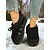 abordables Bottes de neige et d&#039;hiver-Chaussures à lacets en similicuir marron pour femme, doublées de polaire – Chaussures plates confortables et décontractées pour l&#039;hiver, idéales pour l&#039;extérieur, les voyages et le froid