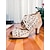 abordables Chaussures de danses latines-Chaussures de danse à bout ouvert et strass nude pour femmes, talon bas – Chaussures de bal professionnelles de style Gatsby