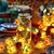 baratos Luzes interiores a pilhas e USB-Iluminação LED de Ação de Graças Luzes de Outono Abóbora 3D Folha de Bordo Bolota 2M 20LEDs Luzes de Cordão Alimentadas por Bateria Halloween Decoração de Festa Jardim Familiar Terraço Cerca