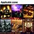 abordables Halloween-Lumière de feu artificielle 3D, lumière de flamme LED suspendue, lumière d'effet de scène de flamme de soie artificielle, lumière de flamme d'accessoire de lampe de feu de camp réaliste pour
