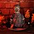 abordables Halloween-1pc décoration d'Halloween poupée ambulante commande vocale détection barre lumineuse affichage de scène de maison hantée