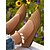 economico Ballerine da donna-ballerine da donna in Flyknit marrone chiaro con punta a punta – scarpe da ballo traspiranti in maglia a zig zag per feste in giardino, ufficio e moda primaverile