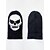 abordables Accessoires d&#039;Halloween-Bonnet réfléchissant tête de mort pour homme – tricot polyester avec imprimé squelette, effet phosphorescent – parfait pour Halloween et les tenues décontractées