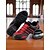 cheap Dance Sneakers-Women&#039;s Red and Black Mesh Jazz Dance Sneakers with Split Sole, Lightweight Breathable Design - Professional Practice Footwear for Hip Hop, Zumba, and Ballroom Training