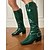 abordables Bottes à la mode-Bottes hautes en similicuir verni bordeaux pour femme – style rétro moderne avec bout carré et boucle tendance, idéales pour les tenues d&#039;automne, les looks vintage et les événements mode