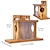 cheap Camping Equipment-Squirrel Feeder, Wall Mounted Wooden Sturdy Structure Backyard Squirrel Canteen, Damp Proof Outdoor Log Squirrel Feeding Box for Garden, Tree