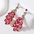 abordables Boucles d&#039;oreilles-Boucle d&#039;Oreille Créoles Le style rétro Poire Goutte ancien Mode Déclaration Des boucles d&#039;oreilles Bijoux Rose foncé / Turquoise / Rose clair Pour Mariage Soirée Fête 1 Paire
