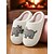 abordables Claquettes et tongs femme-Chaussons blancs en fausse polaire pour femme avec joli motif corgi – chaussures d&#039;hiver confortables pour la maison, la chambre et le salon