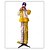 preiswerte Halloween-Halloween elektrischer Sensor stehender Clown Ornament Spukhaus Party leuchtende schwingende dekorative Requisite