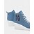 economico Sneakers da donna-sneakers da donna in denim con zeppa, allacciatura frontale e cerniera laterale, scarpe casual alte con plateau per l&#039;uso quotidiano