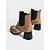 ieftine anii 1950-Ghete Chelsea pentru femei, alb-negru, cu vârf ascuțit, stil brogue vintage din anii 1950, cu toc bloc, pentru birou, ieșiri casual, petreceri și ținute retro la modă
