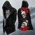 baratos jaqueta de lã masculina-Halloween Homens Caveiras legais Rosa Casaco de inverno Casaco de lã Casaco Térmico / Quente Confortável Casual Roupa Diária Zíper Bolsos Impressão 3D Outono Inverno Com Capuz Manga Longa Vermelho