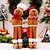 cheap Collectible Figurines-Christmas Plush Decoration Gingerbread Man Plush Doll Hanging Leg Design Christmas Cookie Man Stuffed Ornament Festive Holiday Window Display Decoration Christmas Party Home Decor Gift