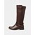 abordables Botas para montar-Botas negras extra anchas hasta la rodilla para mujer con cremallera lateral y hebilla: botas de montar clásicas informales para el trabajo, viajes y atuendos al aire libre.