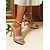 voordelige Nachtleven feest-Zilveren glitter sandalen met hoge hak en enkelbandje voor dames, sprankelende schoenen voor het nachtleven en feestjes voor club- en avondoutfits