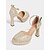 abordables Escarpins à plateforme-Escarpins à talons hauts et plateformes pailletés dorés pour femmes, brides épaisses à la cheville, pour soirées et soirées en boîte de nuit
