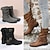 baratos Calçado-Vintage Botas Longas Fantasia Mulheres Formal Férias Casual Adulto Outono Inverno