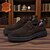 baratos Mocassins de couro premium-mocassins masculinos de camurça e couro bovino - sapatos sociais casuais clássicos para uso profissional e formal