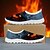 abordables Chaussures pour Hommes-Baskets à enfiler en maille pour homme avec imprimé tête de mort enflammée – Chaussures décontractées pour Halloween, pour les fêtes, les voyages et le quotidien