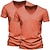 abordables T-shirts en Coton et Lin-Homme T-shirt Manches courtes Col en V Été Uni Mode Designer Basique Col en V Pack multiple Vacances Rue Sortir Blanc + Noir Blanc et bleu Orange / Vert T-shirt haut de gamme pour homme