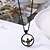 voordelige Halloween-Unieke glazen hangerketting - lichtgevend silhouet, gloeiend groen, metalen ketting voor nachtelijke evenementen