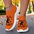 tanie Dla kobiet-Damskie wsuwane trampki Flyknit z zabawnym nadrukiem czarownicy „can drive a stick” – wygodne buty do chodzenia na Halloween, idealne na imprezy i na co dzień