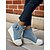 economico Sneakers da donna-sneakers da donna in denim con zeppa, allacciatura frontale e cerniera laterale, scarpe casual alte con plateau per l&#039;uso quotidiano