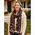 cheap Halloween Accessories-Women&#039;s Halloween Trick or Treat Scarf – Lightweight Pumpkin Ghost Print Shawl with Tassels for Costume Parties, Autumn Fashion and Festive Wear