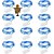 cheap Battery String Lights-12 Pcs 2M/7FT 20 LED Beams Fairy String Lights  Halloween Wedding Valentine's Day Holiday Decoration Copper Wire Light String Gift Box Decoration CR2032 * 2 Battery DIY