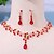 abordables Parures de Bijoux-Parure de bijoux 2 Vert Strass Alliage 1 Collier Boucles d&#039;oreilles Femmes Élégant ancien Mode Le style rétro Classique Parure de Bijoux Pour Mariage Soirée Saint-Valentin