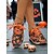 abordables Para mujeres-Zapatillas con cordones y estampado de calabaza de Halloween para mujer: zapatos casuales ligeros para caminar, ropa de calle de otoño y cosplay. &amp;fiestas de disfraces