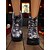 baratos Para mulheres-Botas femininas pretas plataforma com cadarço e caveira - botas góticas de cano curto com sola grossa para festas de outono, cosplay e dia dos mortos