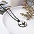 voordelige Halloween-Unieke glazen hangerketting - lichtgevend silhouet, gloeiend groen, metalen ketting voor nachtelijke evenementen