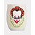 economico Per le donne-pantofole unisex da clown horror pelose con fodera in peluche rosso - comode scarpe da interno per Halloween, per feste in maschera spaventose e appassionati di film horror