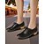 tanie Oksfordki damskie-Damskie sznurowane buty typu oxford w kolorze czarnym - buty retro na niskim obcasie, idealne na festiwale piwne, Oktoberfest, jesienne wydarzenia i codzienne stylizacje w stylu retro