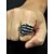 preiswerte Halloween-Zubehör-Gothic-Skelett-Handring für Herren – einzigartiges Legierungsdesign mit Totenkopfdetails, perfekt für Halloween, Kostümpartys und Gothic-Mode-Fans