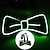 abordables Accesorios-Víspera de Todos los Santos Pajarita Resplandor en la Oscuridad Luz LED encendida Hombre Unisexo Navidad Víspera de Todos los Santos Rendimiento Fiesta Disfraces fáciles de Halloween Disfrazarse