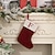 abordables Medias &amp; Sujetadores-Medias navideñas de punto rojo con diseño de letras, tamaño mediano, con alfabeto bordado, para regalar en casa, chimenea, decoración festiva para fiestas navideñas.
