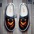 abordables Chaussures pour Hommes-Baskets à enfiler en maille pour homme avec imprimé tête de mort enflammée – Chaussures décontractées pour Halloween, pour les fêtes, les voyages et le quotidien
