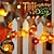baratos Luzes interiores a pilhas e USB-Iluminação LED de Ação de Graças Luzes de Outono Abóbora 3D Folha de Bordo Bolota 2M 20LEDs Luzes de Cordão Alimentadas por Bateria Halloween Decoração de Festa Jardim Familiar Terraço Cerca