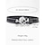 abordables Accessoires d&#039;Halloween-Ceinture unisexe en cuir synthétique avec tête de mort pour Halloween – boucle en cristal avec tête de mort et os croisés – idéale pour les costumes d&#039;Halloween et les tenues décontractées
