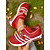 abordables Baskets femme-Baskets Flyknit rouges à enfiler pour femme avec détail chaîne – Chaussures de marche légères à rayures pour le shopping, Noël et les loisirs