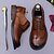 billige Klassiske Sko-Herresko i brunt oxfordlæder - førsteklasses brogues i fuldnarvet okseskind med vingespidsdetaljer, klassisk snøredesign til forretningstøj, formelle møder og kontortøj