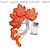 cheap Decorative Lights-10/20/40 LED Maple Leaf Pumpkin String Lights Battery Powered Autumn Theme Decoration for Halloween Christmas Thanksgiving Holiday Home Courtyard Decoration