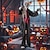 economico Halloween-animatronics di Halloween, lupo mannaro attivato dal suono con occhi luminosi e suoni spaventosi, gigantesca decorazione animata per esterni di Halloween, accessorio da uomo