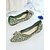 baratos cocktail-sapatilhas femininas verdes com strass e pérolas - sapatos sociais de bico fino com fivela para coquetéis &amp;eventos noturnos