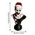 abordables Halloween-Statue de buste de clown d'art d'horreur, ornements de clown d'Halloween, sculpture de figurines de clown de film d'horreur en résine, accessoires de décoration d'Halloween effrayants et réalistes