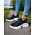 economico Sneakers da donna-scarpe da corsa Flyknit arancioni brillanti da donna: scarpe da passeggio traspiranti con lacci per fitness, viaggi e commissioni quotidiane